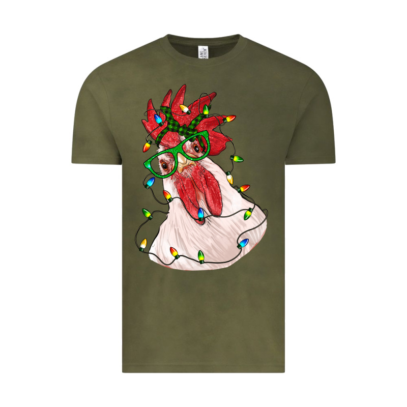 Christmas Rooster With Lights Vintage Tee by RanaPortraitStore | Teevron