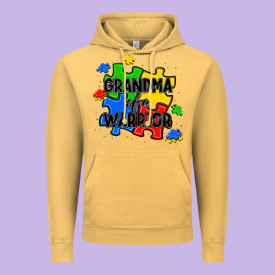 Grandma Of A Warrior Vintage Hoodie Designed By Jahusdesignshop