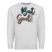 Dove Grey but god Premium Sweatshirt - MaliasSmallBusiness