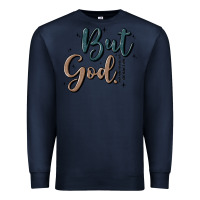 Navy but god Premium Sweatshirt - MaliasSmallBusiness