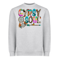 Heather Grey gypsy soul Heavyweight Sweatshirt - texasbilliewilder