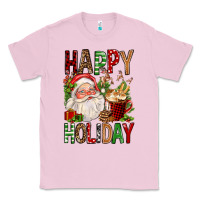 Bubblegum Pink happy holiday santa claus christmas Classic Tee - FaDigitalArtStudio