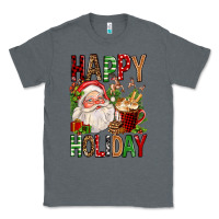 Charcoal Heather happy holiday santa claus christmas Classic Tee - FaDigitalArtStudio
