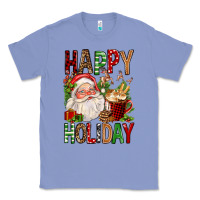 Colony Blue happy holiday santa claus christmas Classic Tee - FaDigitalArtStudio