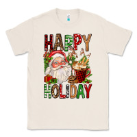 Natural happy holiday santa claus christmas Classic Tee - FaDigitalArtStudio