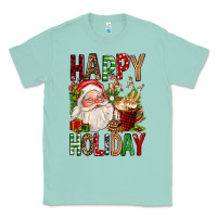 Seafoam happy holiday santa claus christmas Classic Tee - FaDigitalArtStudio