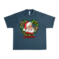 Midnight Navy merry christmas santa Urban Heavy Tee - RanaPortraitStore