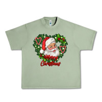Oil Green merry christmas santa Urban Heavy Tee - RanaPortraitStore