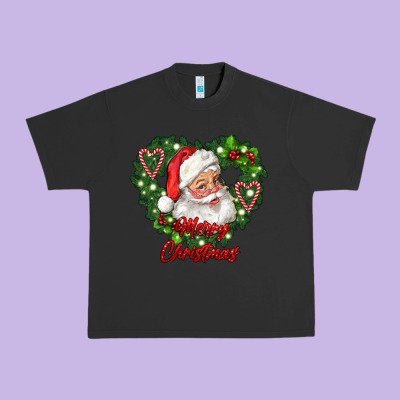 Merry Christmas Santa Urban Heavy Tee Designed By Ranaportraitstore