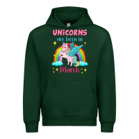 Forest Green unicorns are born in march Urban Hoodie - Jasminsmagicworld