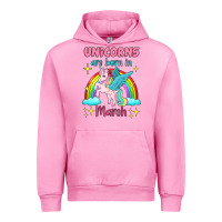 Fuchsia Pink unicorns are born in march Urban Hoodie - Jasminsmagicworld