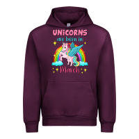 Mauve Wine unicorns are born in march Urban Hoodie - Jasminsmagicworld