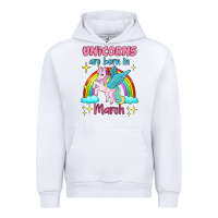 White unicorns are born in march Urban Hoodie - Jasminsmagicworld