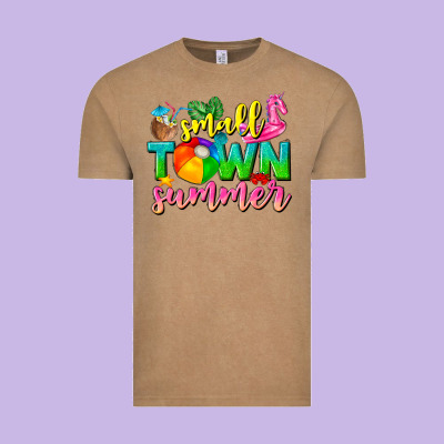 Small Town Summer Tbw Vintage Tee Designed By Texasbilliewilder