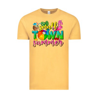Vintage Mustard small town summer tbw Vintage Tee - texasbilliewilder