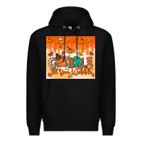 Black gobble til you wobble tumbler Premium Hoodie - MaliasSmallBusiness