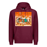 Burgundy gobble til you wobble tumbler Premium Hoodie - MaliasSmallBusiness