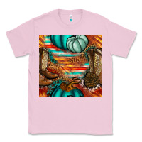 Bubblegum Pink western thanksgiving seamless pattern Classic Tee - BundleAndBundleShop