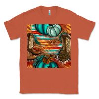 Copper western thanksgiving seamless pattern Classic Tee - BundleAndBundleShop
