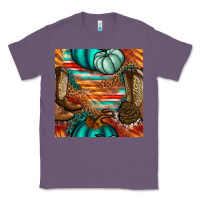 Lavender western thanksgiving seamless pattern Classic Tee - BundleAndBundleShop