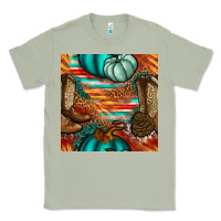 Matcha western thanksgiving seamless pattern Classic Tee - BundleAndBundleShop