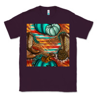 Plum western thanksgiving seamless pattern Classic Tee - BundleAndBundleShop