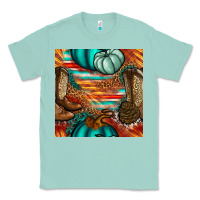 Seafoam western thanksgiving seamless pattern Classic Tee - BundleAndBundleShop
