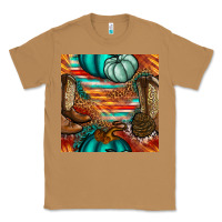 Toasted Coconut western thanksgiving seamless pattern Classic Tee - BundleAndBundleShop