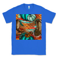 True Royal western thanksgiving seamless pattern Classic Tee - BundleAndBundleShop