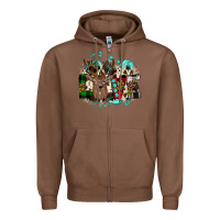 Chestnut love wood slice ornament Zipper Hoodie - JahusDesignShop