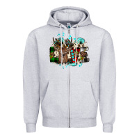 Love Wood Slice Ornament Zipper Hoodie | Teevron