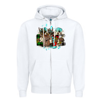 White love wood slice ornament Zipper Hoodie - JahusDesignShop