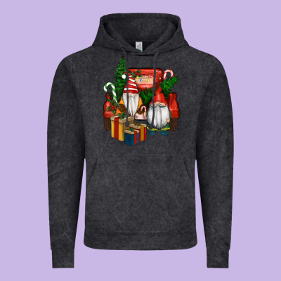 Christmas Truck And Gnome Vintage Hoodie Designed By Ranaportraitstore