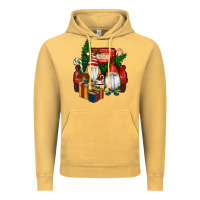 Vintage Mustard Christmas Truck And Gnome Vintage Hoodie - RanaPortraitStore