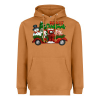 Meerkat merry christmas snowman and farm animals truck Heavyweight Hoodie - Jasminsmagicworld