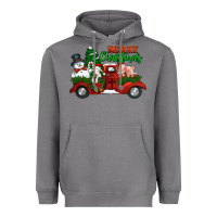 Storm merry christmas snowman and farm animals truck Heavyweight Hoodie - Jasminsmagicworld