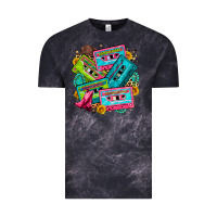 Cloud Black 90's country cassette tapes Vintage Tee - Zillion Design Studio