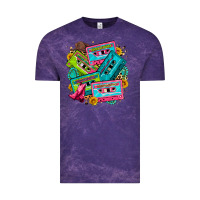 Cloud Purple 90's country cassette tapes Vintage Tee - Zillion Design Studio