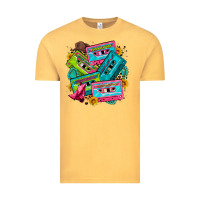 Vintage Mustard 90's country cassette tapes Vintage Tee - Zillion Design Studio