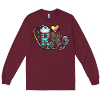 Burgundy Rn Long Sleeve Tee - CowhideDigitalArt