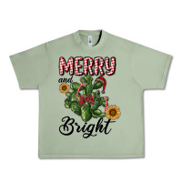 Oil Green merry and bright with cactus Urban Heavy Tee - RanaPortraitStore