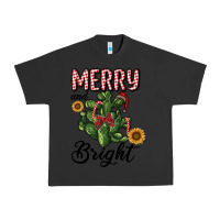 Pigment Black merry and bright with cactus Urban Heavy Tee - RanaPortraitStore