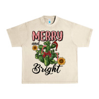 Sandshell merry and bright with cactus Urban Heavy Tee - RanaPortraitStore