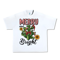 White merry and bright with cactus Urban Heavy Tee - RanaPortraitStore