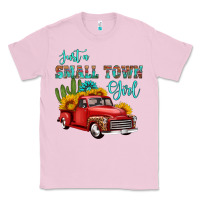Bubblegum Pink just a small town girl with car Classic Tee - HRA Design Shop