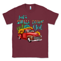 Burgundy just a small town girl with car Classic Tee - HRA Design Shop