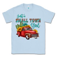 Dusty Blue just a small town girl with car Classic Tee - HRA Design Shop