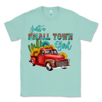 Seafoam just a small town girl with car Classic Tee - HRA Design Shop