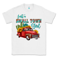 White just a small town girl with car Classic Tee - HRA Design Shop