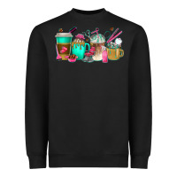Black hair hustler coffee cups Heavyweight Sweatshirt - texasbilliewilder